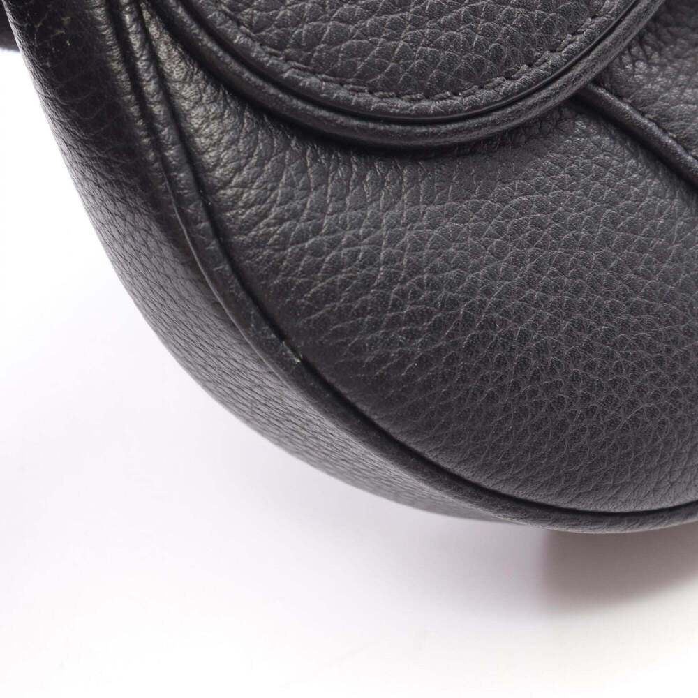 CHRISTIAN DIOR Black Leather Shoulder Bag - Picture 6 of 7
